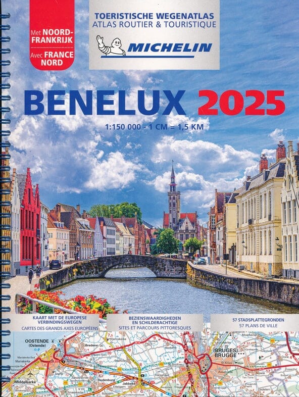 Atlas routier à spirales - Benelux 2025 | Michelin atlas Michelin 