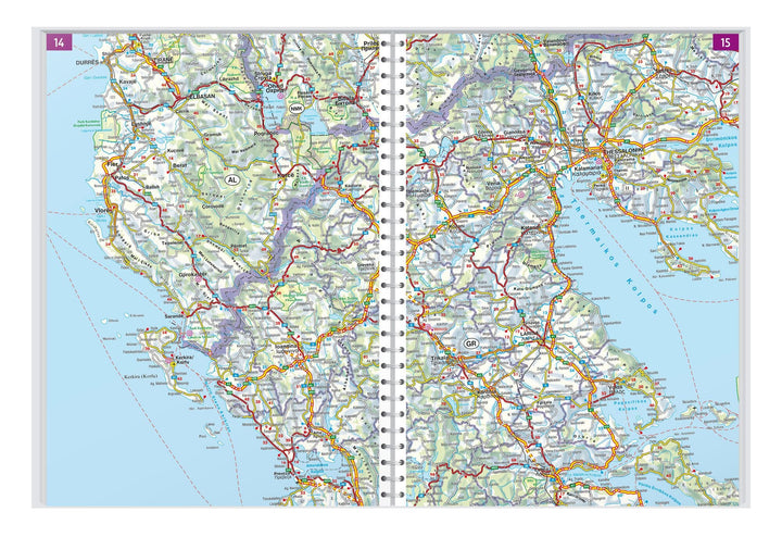 Atlas routier - Balkans Occidentaux (Albanie, Bosnie Herzégovine, Kosovo, Monténégro, Macédoine du Nord, Serbie) | Freytag & Berndt atlas Freytag & Berndt 