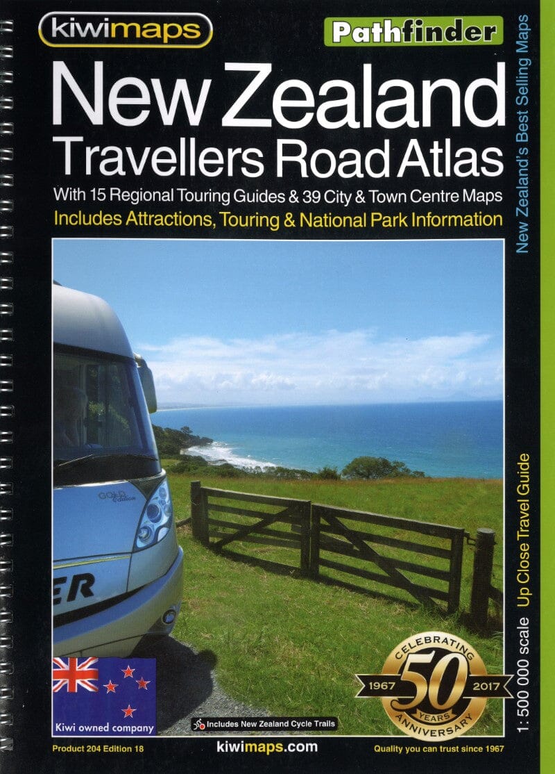 Atlas routier des voyageurs - Nouvelle-Zélande | Kiwi Maps atlas Kiwi Maps 