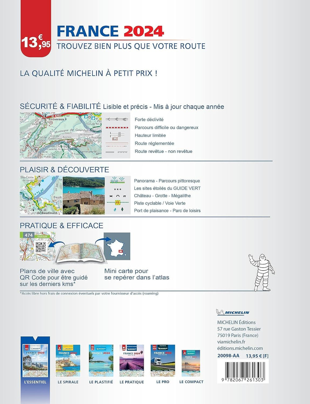 Atlas routier et touristique - France (broché) - Édition 2024 | Michelin atlas Michelin 