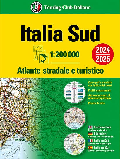 Atlas routier - Italie du Sud 2024/25 | Touring Club Italiano atlas Touring Club Italiano 