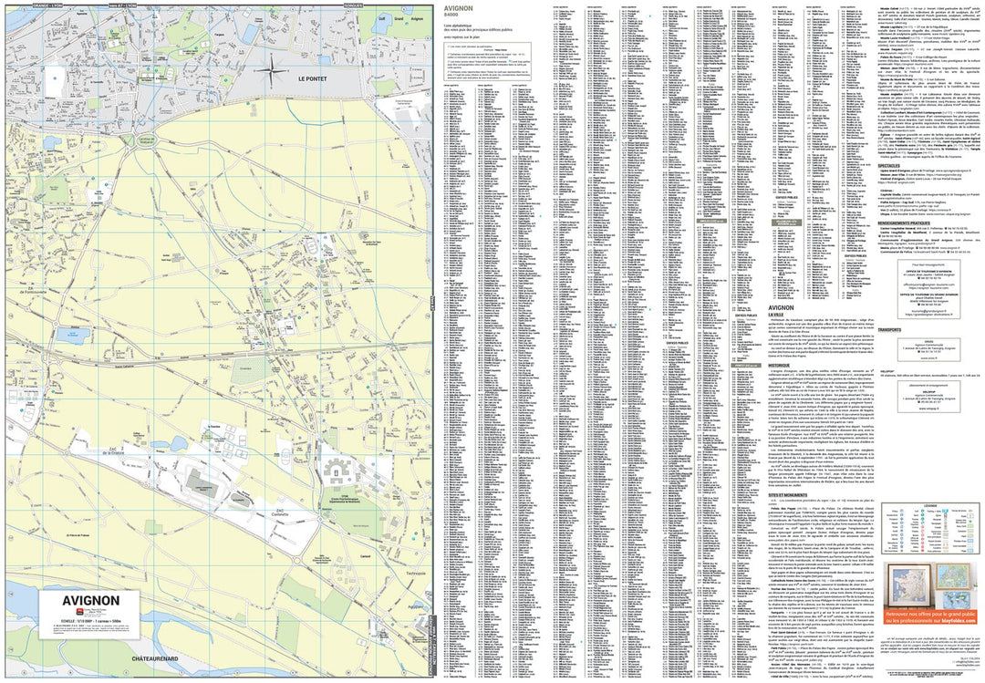Avignon, Vaucluse - Plan de ville | Blay Foldex carte pliée Blay Foldex 