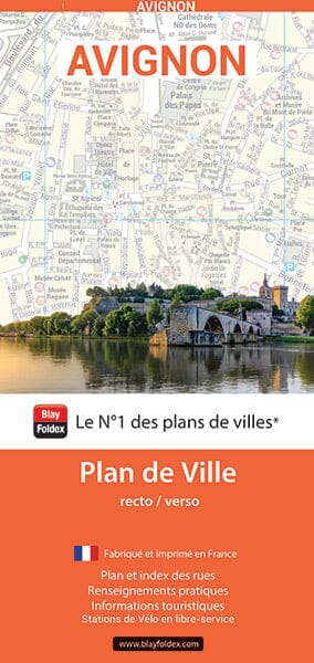 Avignon, Vaucluse - Plan de ville | Blay Foldex carte pliée Blay Foldex 