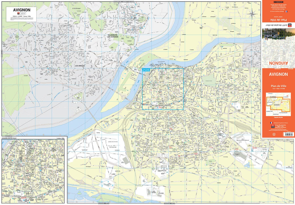 Avignon, Vaucluse - Plan de ville | Blay Foldex carte pliée Blay Foldex 