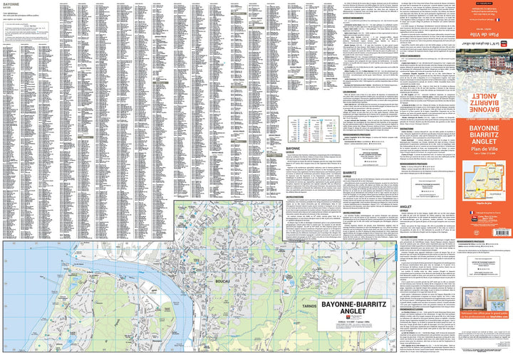Bayonne, Biarritz, Anglet, Pyrénées-Atlantiques - Plan de ville | Blay Foldex carte pliée Blay Foldex 