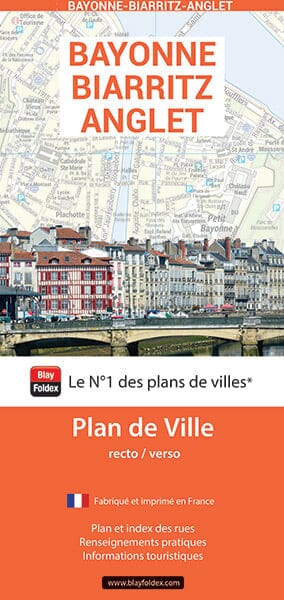 Bayonne, Biarritz, Anglet, Pyrénées-Atlantiques - Plan de ville | Blay Foldex carte pliée Blay Foldex 