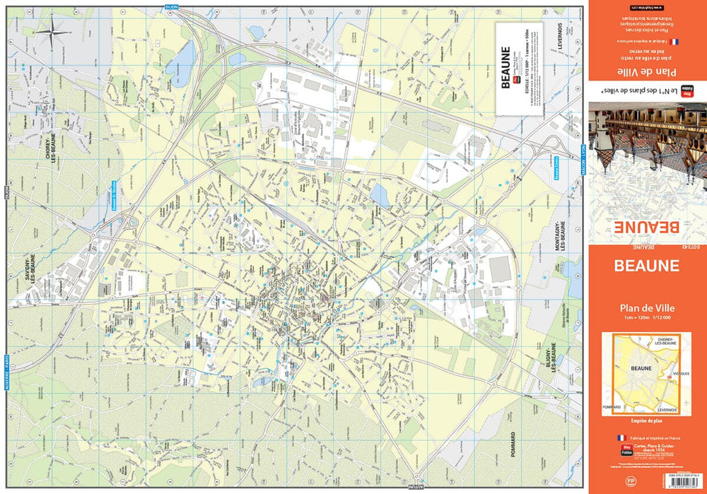 Beaune, Côte-d’Or - Plan de ville | Blay Foldex carte pliée Blay Foldex 