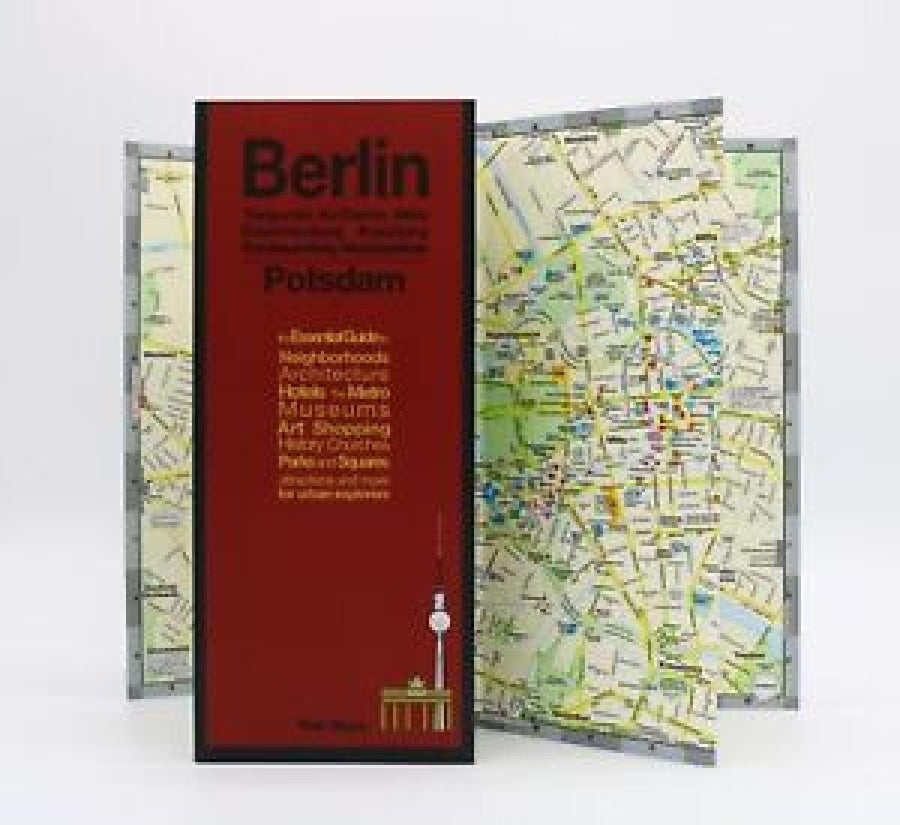 Berlin et Potsdam, Allemagne | Cartes rouges carte pliée Red Maps 