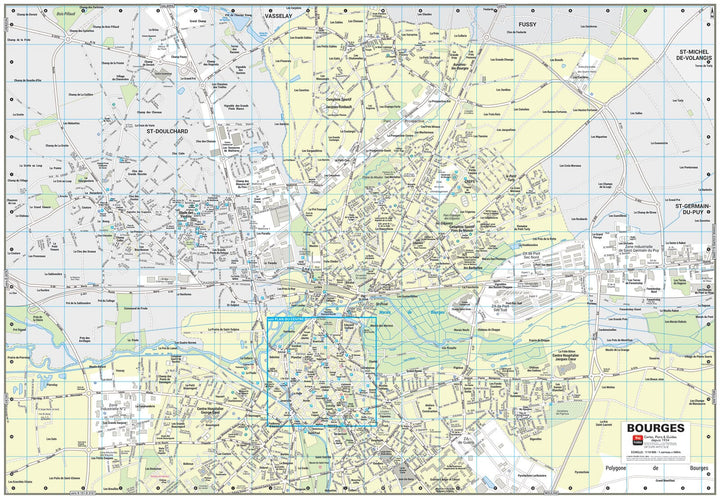Bourges, Cher - Plan de ville | Blay Foldex carte pliée Blay Foldex 