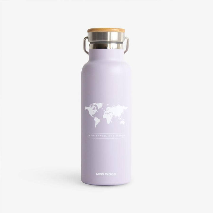 Bouteille isotherme | Miss Wood accessoire de voyage Miss Wood Mauve clair 