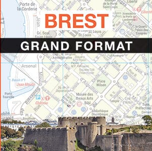 Brest - Plan de ville grand format | Blay Foldex carte pliée Blay Foldex 