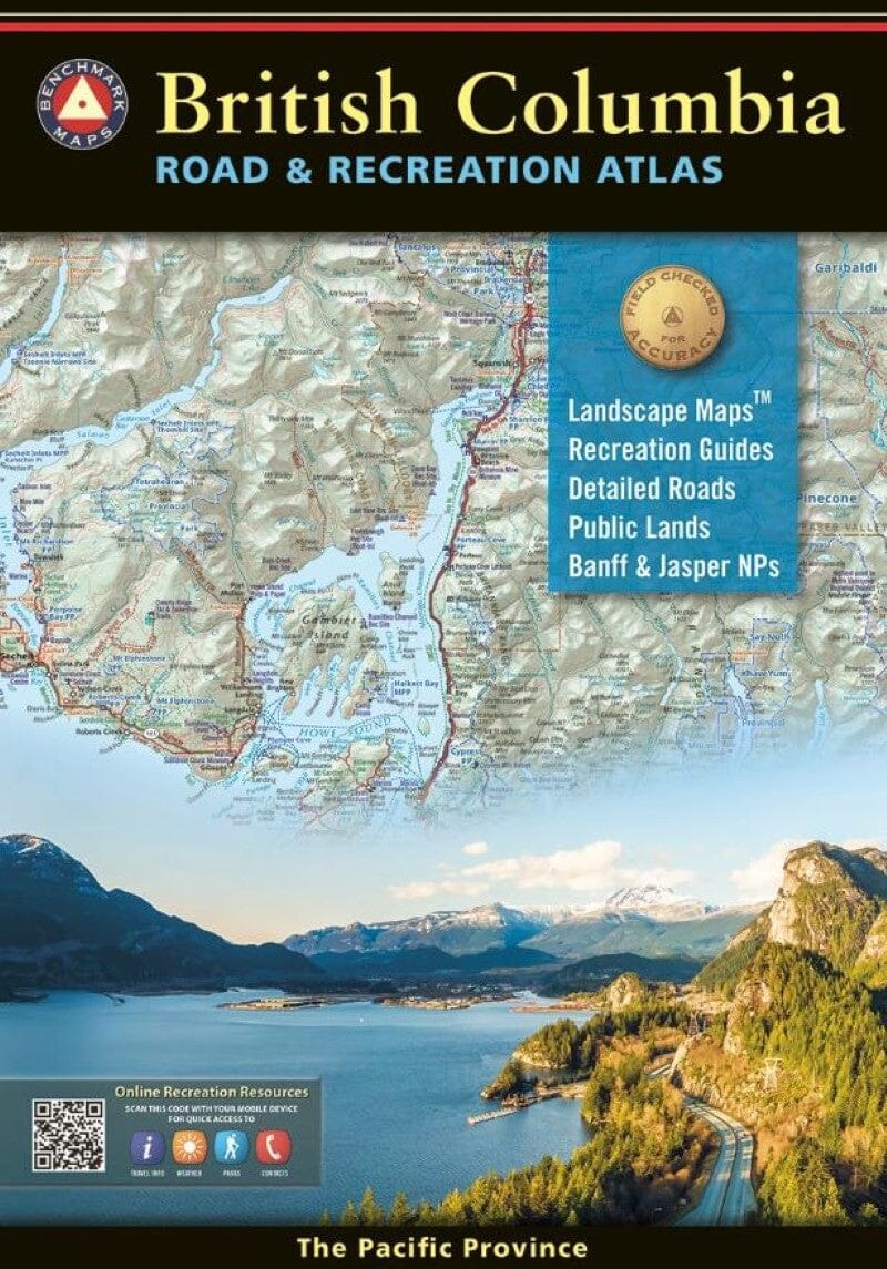 British Columbia, Canada Road & Recreation Atlas | Benchmark Maps atlas Benchmark Maps 