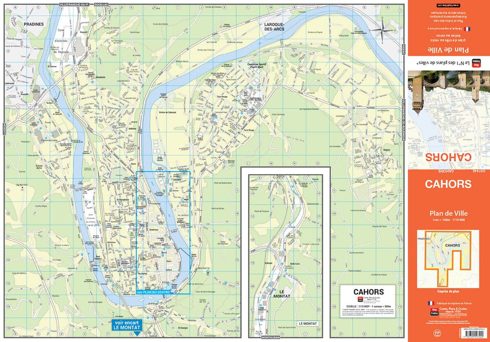 Cahors, Lot - Plan de ville | Blay Foldex carte pliée Blay Foldex 