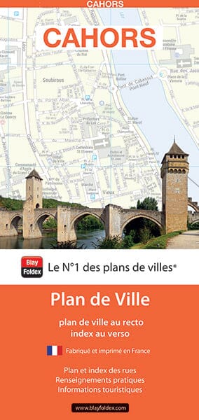 Cahors, Lot - Plan de ville | Blay Foldex carte pliée Blay Foldex 