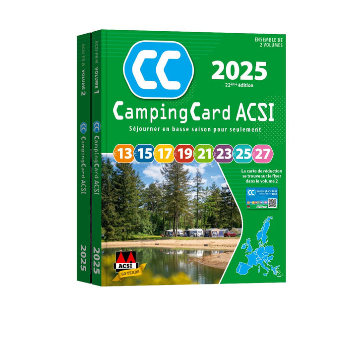 CampingCard ACSI - Carte de réductions & Guide - Europe 2025 guide pratique ACSI 