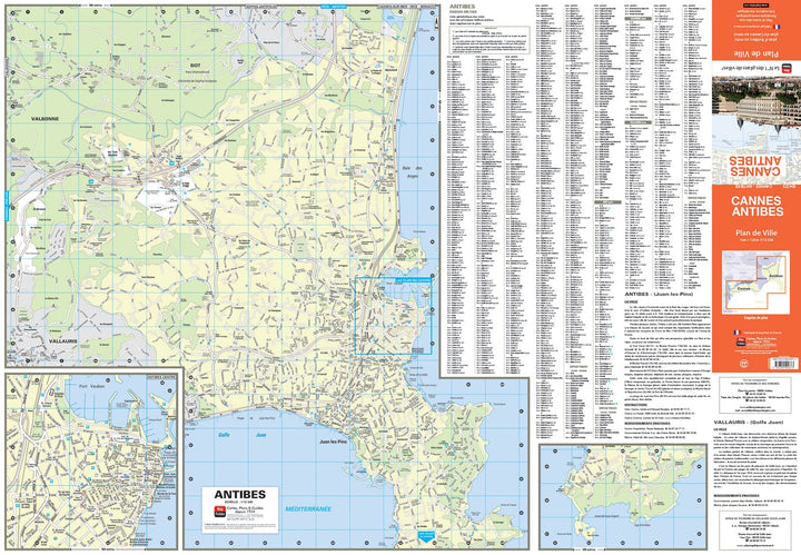 Cannes et Antibes, Alpes-Maritimes - Plan de ville | Blay Foldex carte pliée Blay Foldex 
