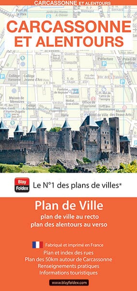 Carcassonne, Aude - Plan de ville | Blay Foldex carte pliée Blay Foldex 