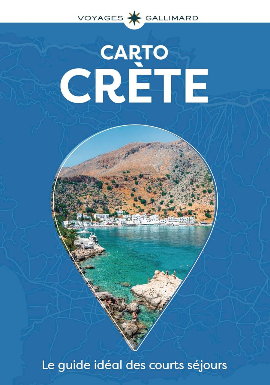 Carnet de poche de cartes détaillées - Crète | Cartoville carte pliée Gallimard 