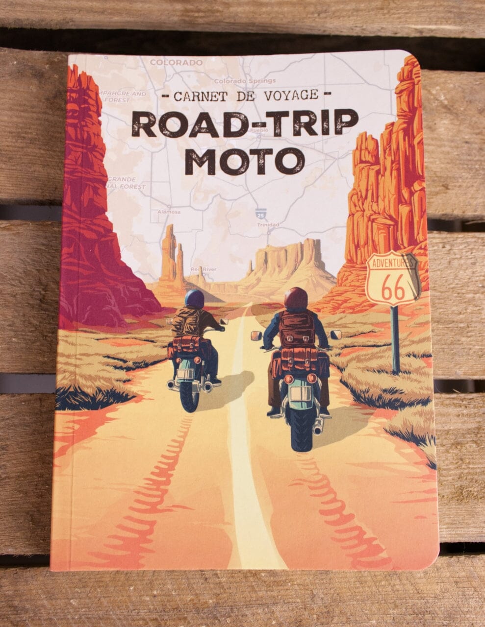 Carnet de voyage - Road-trip Moto (format A5) | Aventura guide pratique Aventura 