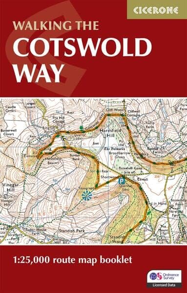 Carnet d'itinéraires (en anglais) - Cotswold Way - Route Map Booklet | Cicerone guide de randonnée Cicerone 