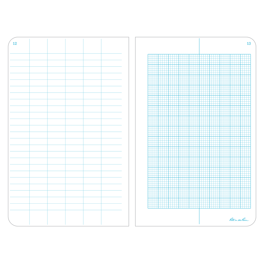 Carnet rigide étanche Rite in the Rain – Environmental 4,75×7,5″ (550F) accessoire de voyage Rite in the Rain 
