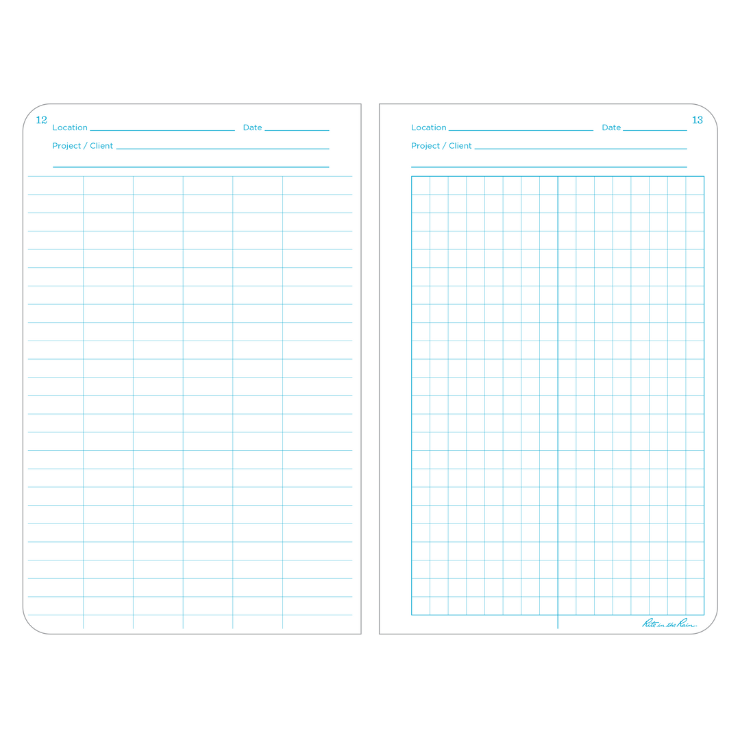 Carnet rigide étanche Rite in the Rain – Environmental 4,75×7,5″ (550F) accessoire de voyage Rite in the Rain 