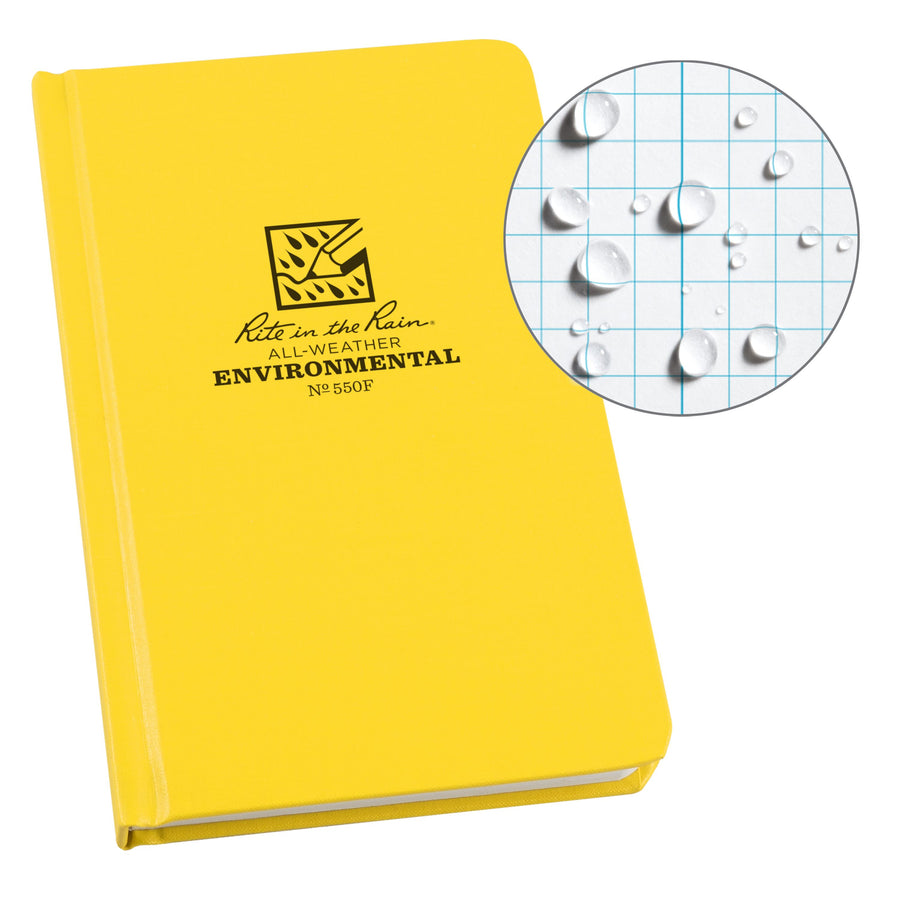 Carnet rigide étanche Rite in the Rain – Environmental 4,75×7,5″ (550F) accessoire de voyage Rite in the Rain 