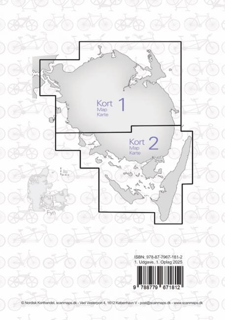 Carte cycliste et pédestre - Fionie / Fyn (Danemark) | Scanmaps carte pliée Scanmaps 