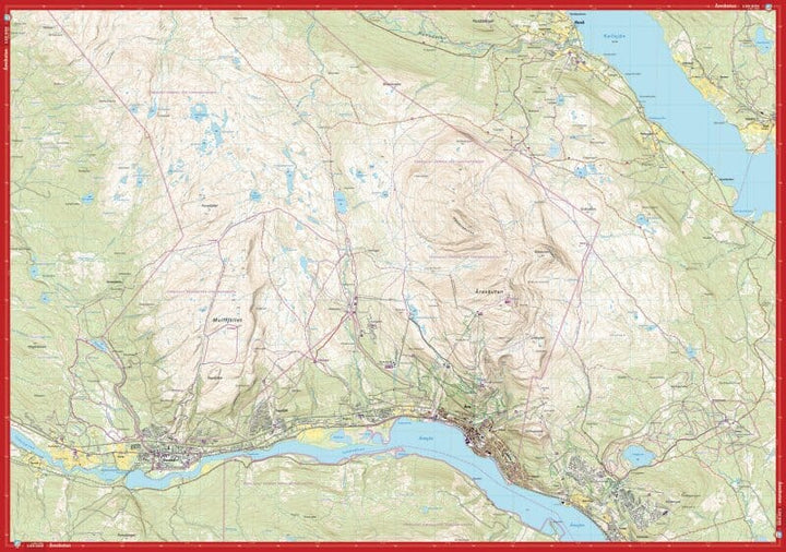 Carte de haute montagne - Åreskutan & Södra Årefjällen - (Suède) | Calazo carte pliée Calazo 