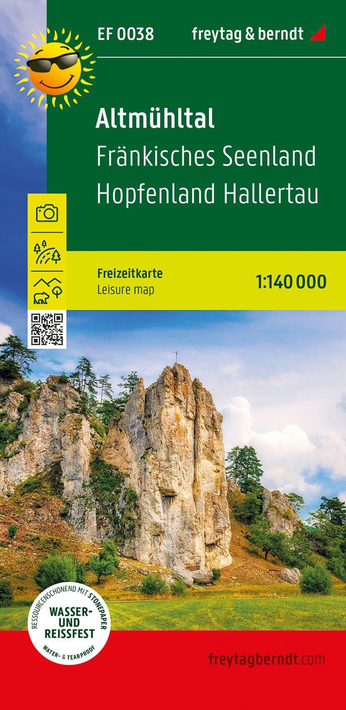 Carte de loisirs - Altmühltal, Frankisches Seenland | Freytag & Berndt carte pliée Freytag & Berndt 