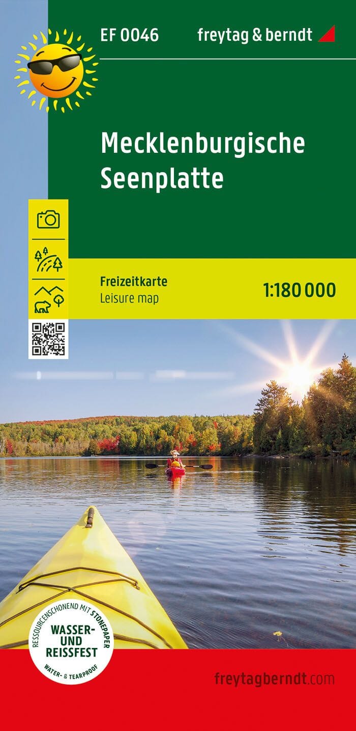 Carte de loisirs - Région des lacs du Mecklembourg | Freytag & Berndt carte pliée Freytag & Berndt 