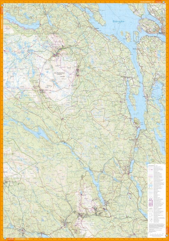 Carte de montagne - Jämtlandsfjällen (Suède) | Calazo - 1/100 000 carte pliée Calazo 