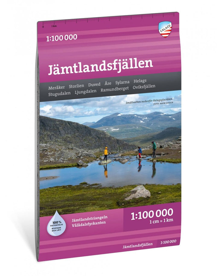 Carte de montagne - Jämtlandsfjällen (Suède) | Calazo - 1/100 000 carte pliée Calazo 