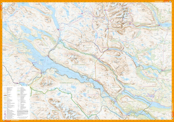 Carte de montagne - Kebnekaisefjällen & Narvik (Suède) | Calazo - 1/100 000 carte pliée Calazo 