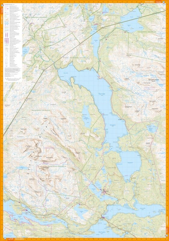 Carte de montagne - Skäckerfjällen & Offerdalsfjällen (Suède) | Calazo - 1/50 000 carte pliée Calazo 