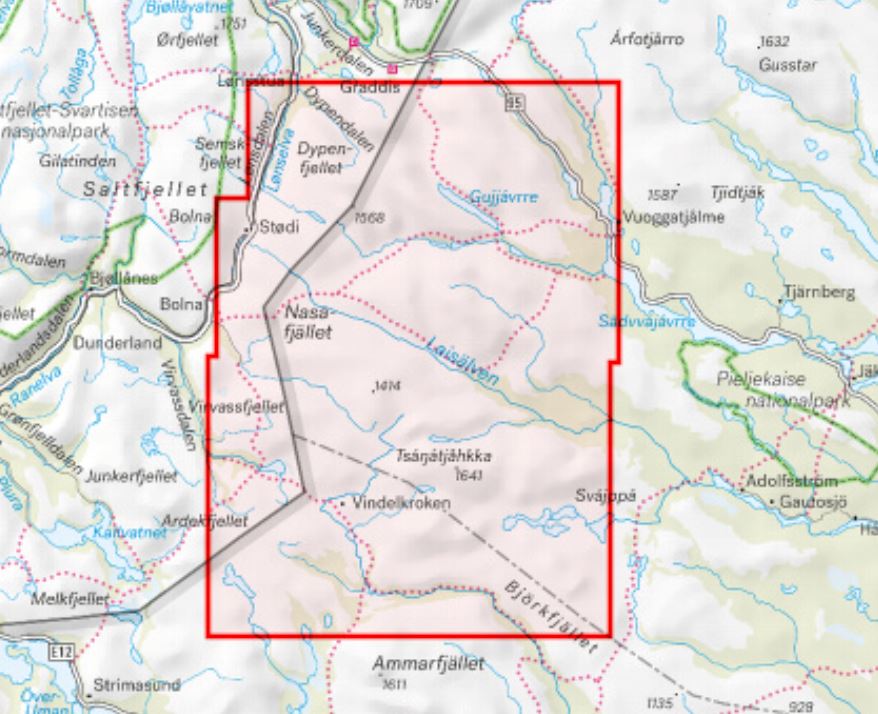 Carte de montagne - Vuoggatjålme - Nasafjäll - Dalavardo (Suède) | Calazo - 1/50 000 carte pliée Calazo 