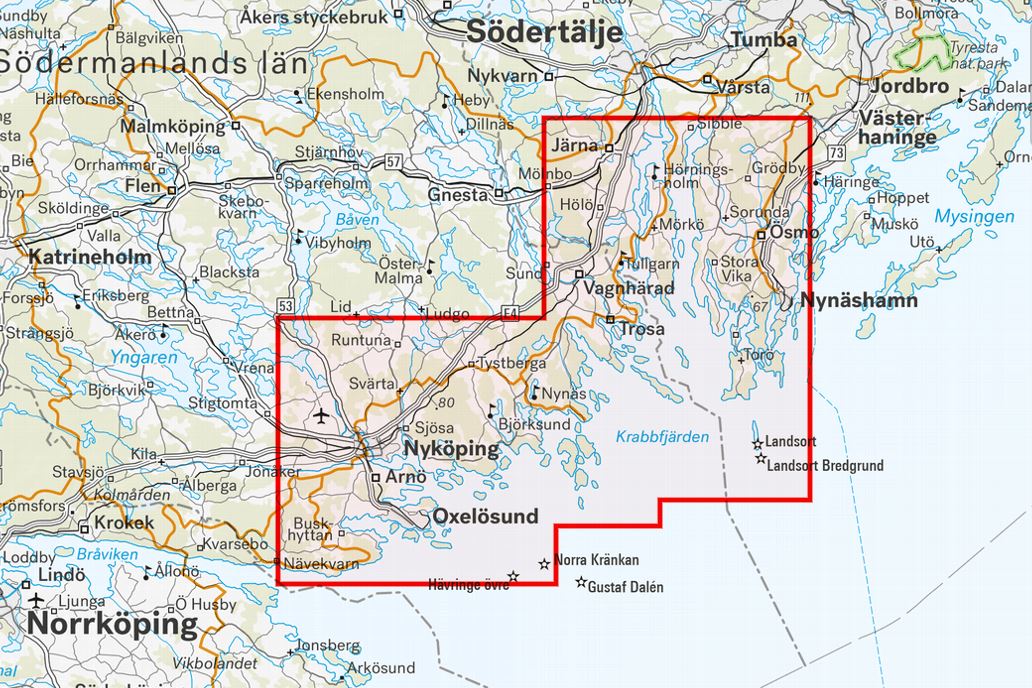 Carte de patinage - Sörmlands skärgård (Suède) | Calazo carte pliée Calazo 