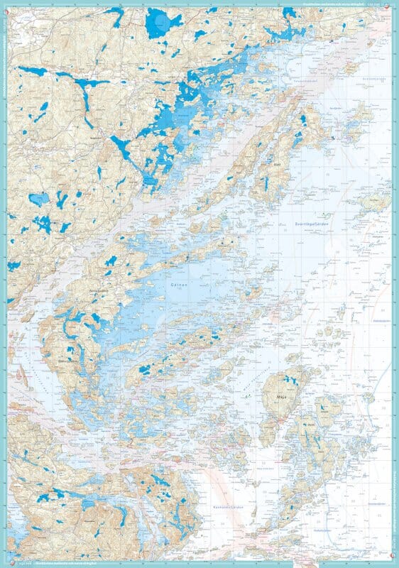 Carte de patinage - Stockholms skärgård - norra (Suède) | Calazo carte pliée Calazo 