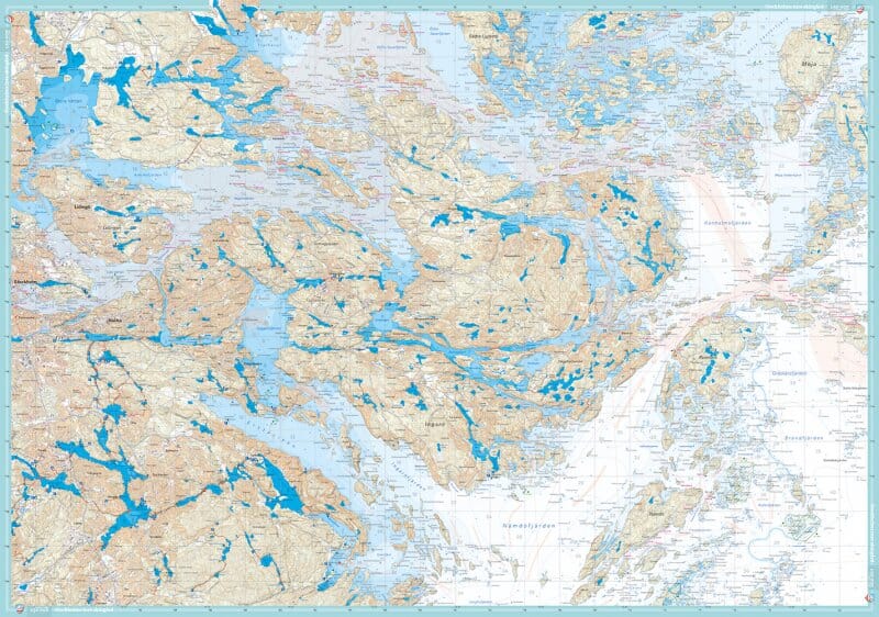 Carte de patinage - Stockholms skärgård - södra (Suède) | Calazo carte pliée Calazo 