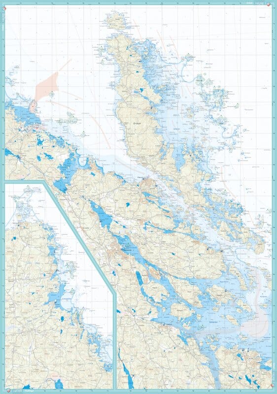 Carte de patinage - Upplands skärgård (Suède) | Calazo carte pliée Calazo 