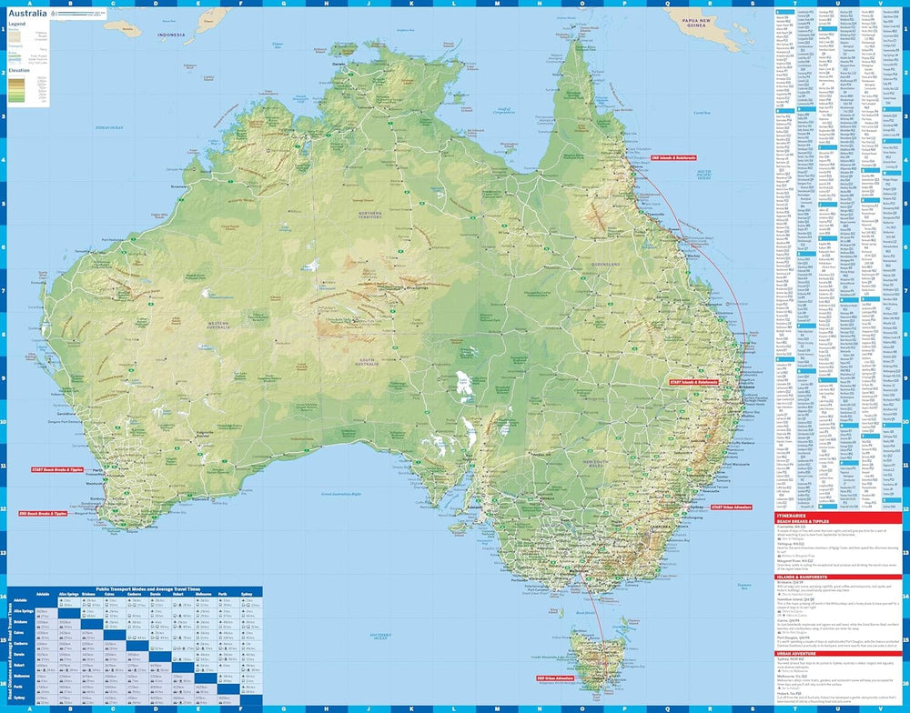 Carte de planification (en anglais) - Australia | Lonely Planet carte pliée Lonely Planet EN 