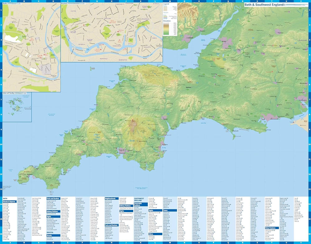 Carte de planification (en anglais) - Bath & Southwest England | Lonely Planet carte pliée Lonely Planet EN 