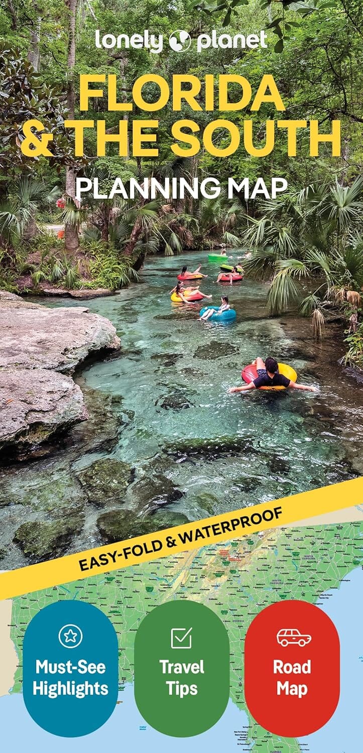 Carte de planification (en anglais) - Florida & the South | Lonely Planet carte de voyage Lonely Planet EN 