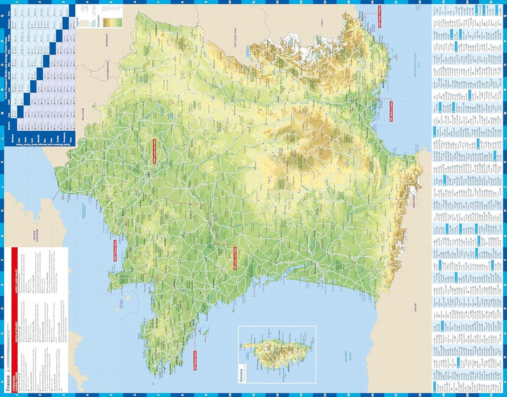 Carte de planification (en anglais) - France | Lonely Planet carte pliée Lonely Planet EN 