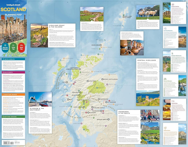 Carte de planification (en anglais) - Scotland | Lonely Planet carte pliée Lonely Planet EN 