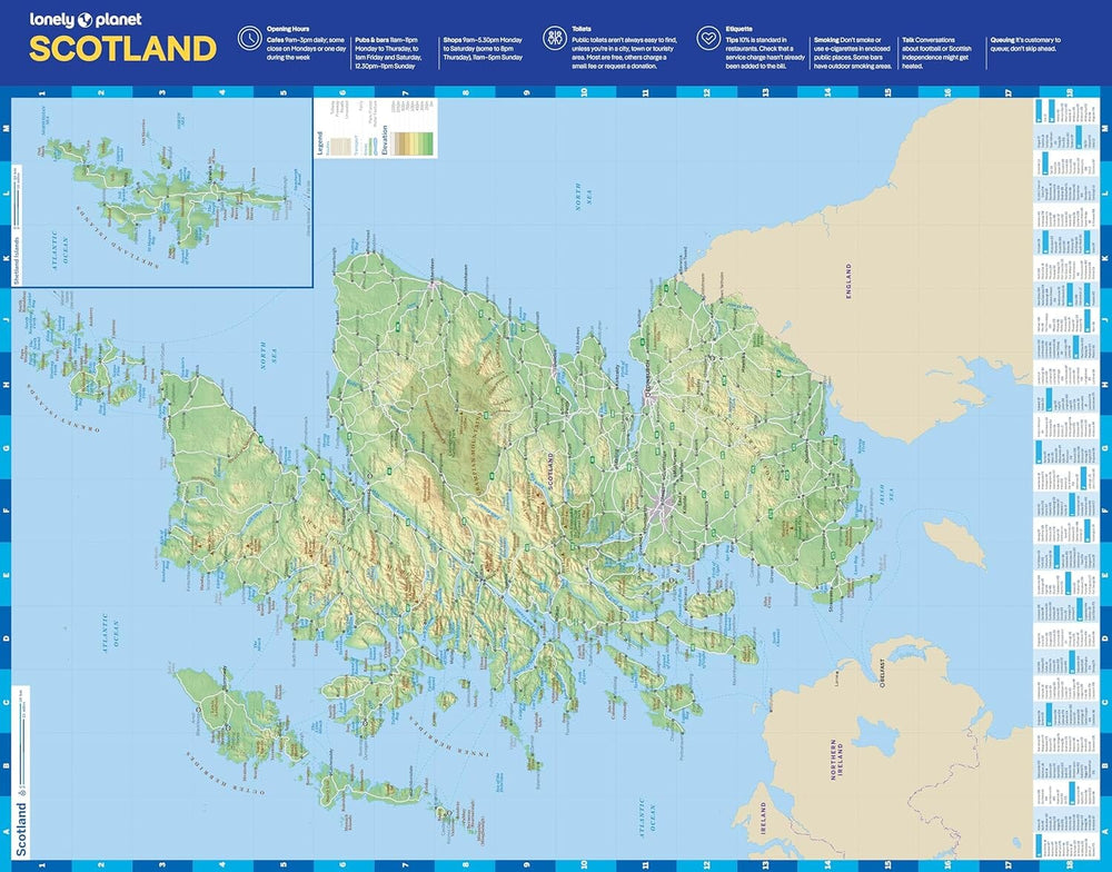 Carte de planification (en anglais) - Scotland | Lonely Planet carte pliée Lonely Planet EN 