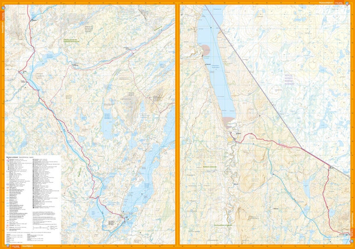 Carte de plein air - Kaldoaivi Sevettijärvi Nuorgam - (Finlande) | Calazo carte pliée Calazo 