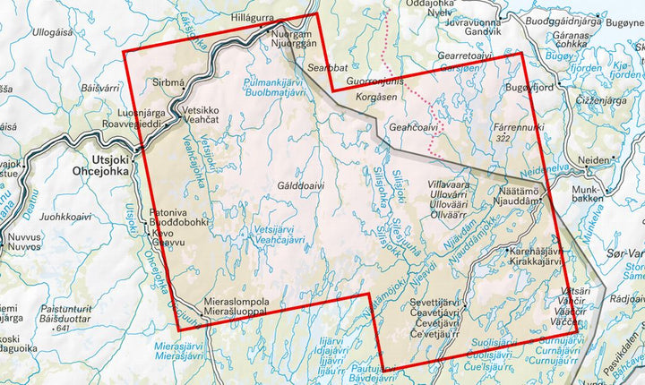 Carte de plein air - Kaldoaivin erämaa (Finlande) | Calazo carte pliée Calazo 