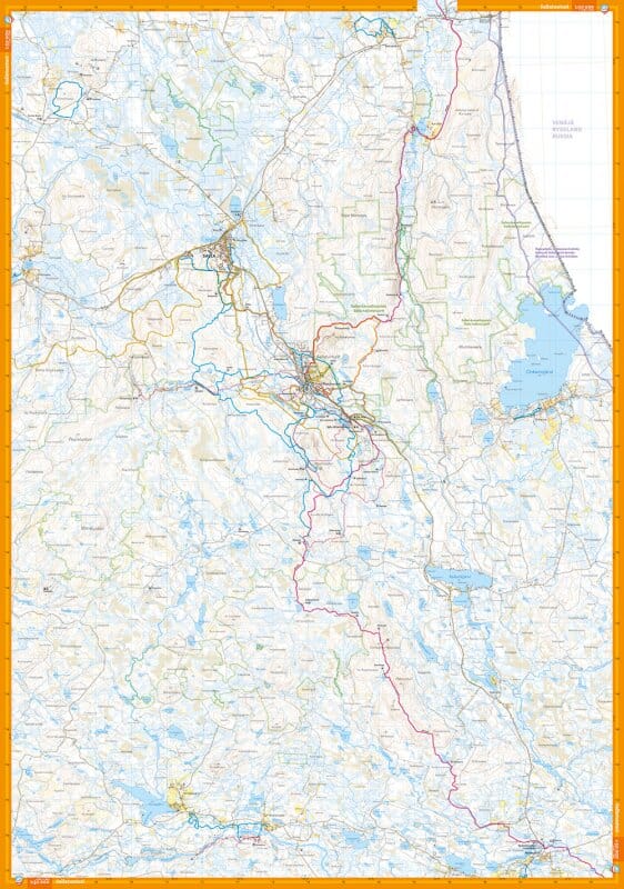 Carte de plein air - Salla & UKK-reitti (Finlande) | Calazo carte pliée Calazo 