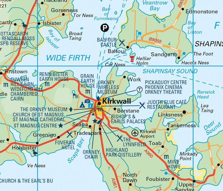 Carte de poche - Orkney (Écosse) | Collins carte pliée Collins 